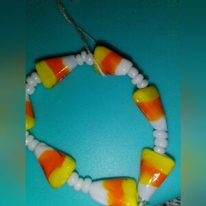 Colorful Candy Corn Beaded Bracelet